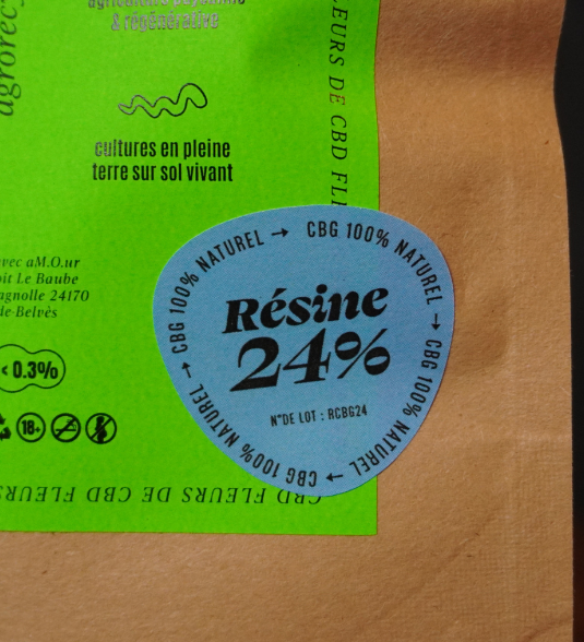 D. Résine de CBG 24% Bio