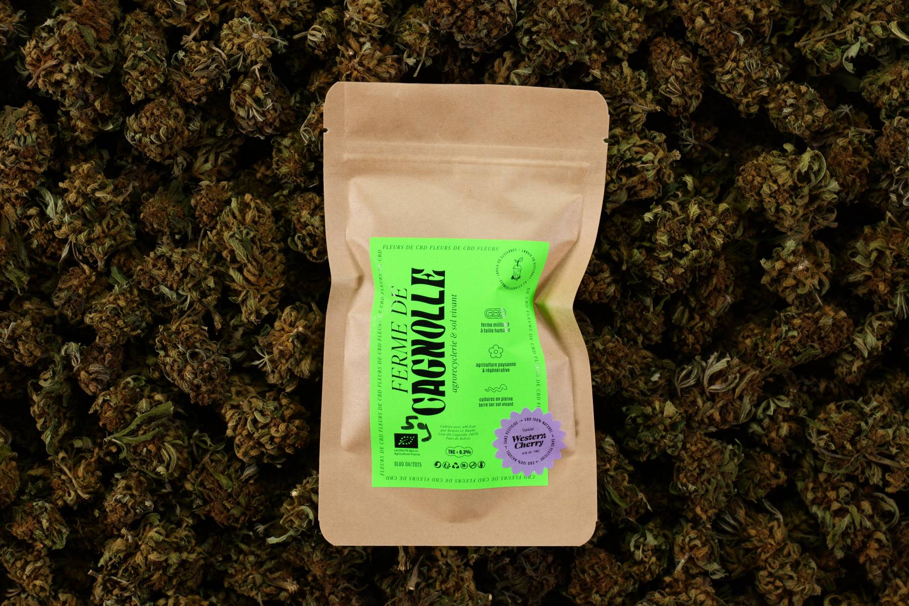 B. Fleurs de CBD BIO Western Cherry 5g