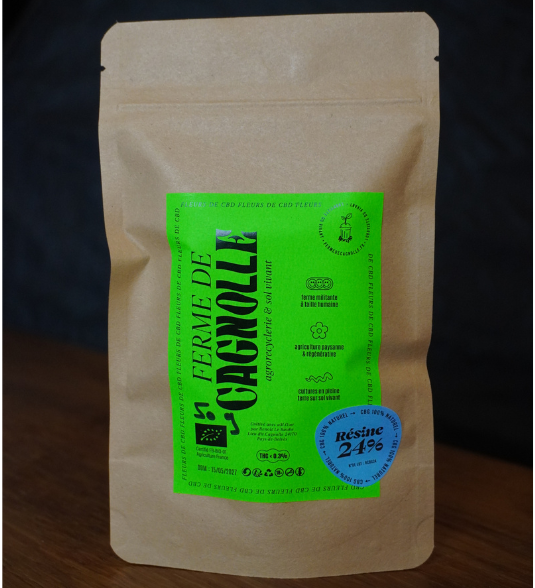 D. 50g Résine de CBG 24% Bio